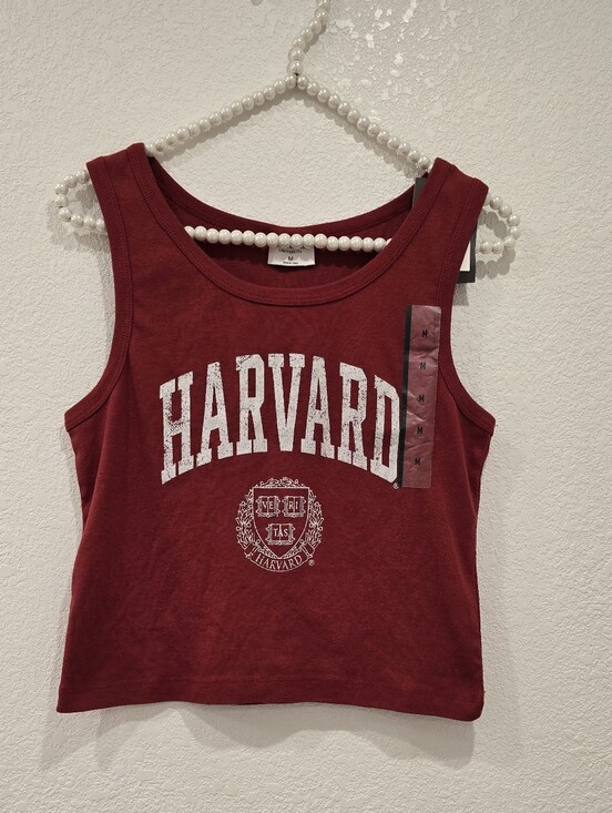 Harvard Tops - Harvard University Cropped Tank Top M NWT
